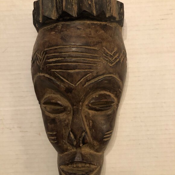 authentic carved african art mask sculpture from DRC - Picture 2 of 4